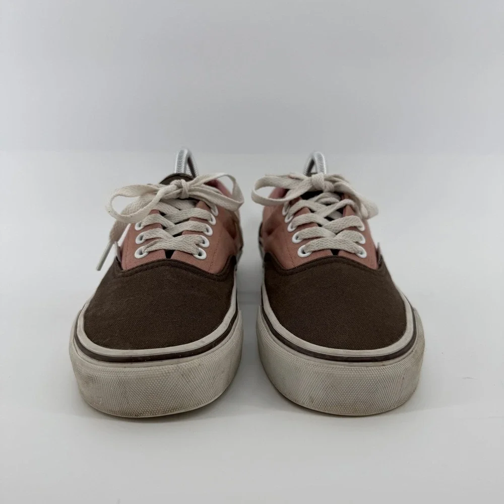 Vans Era Low Top Skate Shoes Mens 8 Brown Rose Pink Canvas Womens 9.5‎ Classic